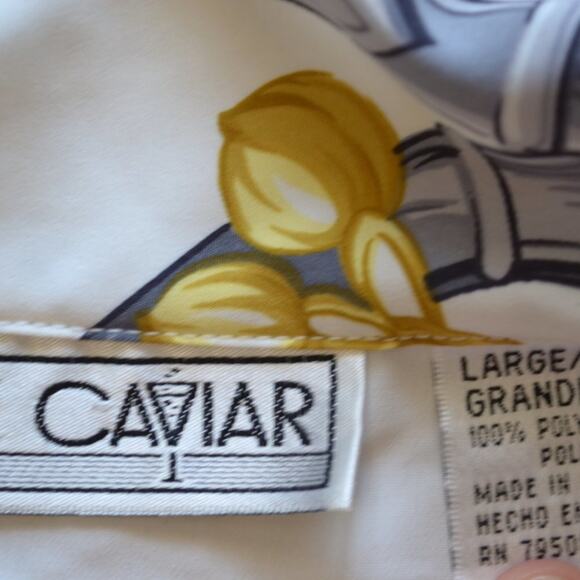 Vintage Le Caviar Silky Button Down Shirt - Picture 3 of 4